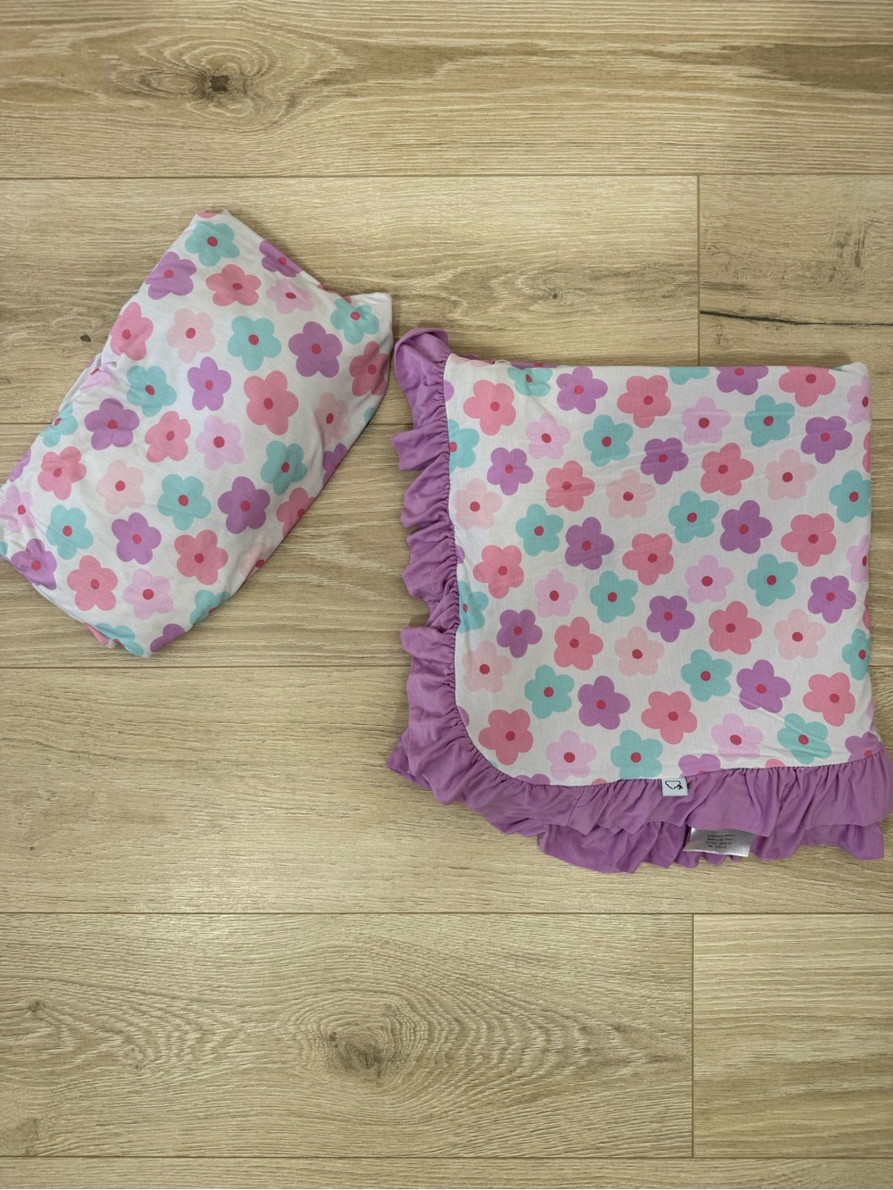 Dream Big Little Co. Floral Blanket & Crib Sheet Bundle